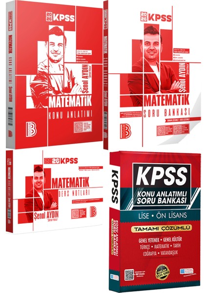 2026 Kpss Matematik Konu Anlatımı Soru Bankası Ders Notları - Lise Önlisans Konu Ant. Soru