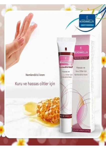 Krem Mükkemel Nemlendirme Kremi, Kuru & Hassas Yüz Cilt Nemlendirici Krem 40 gr fırsatları