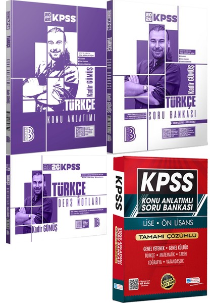 2026 Kpss Türkçe Konu Anlatımı Soru Bankası Ders Notları - Lise Önlisans Konu Ant. Soru