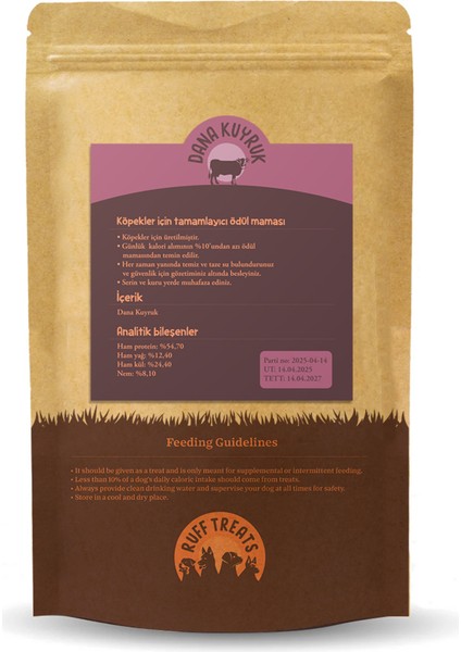 Kurutulmuş Ödül Maması Dana Kuyruk 15CM. - 100GR. fiyatları