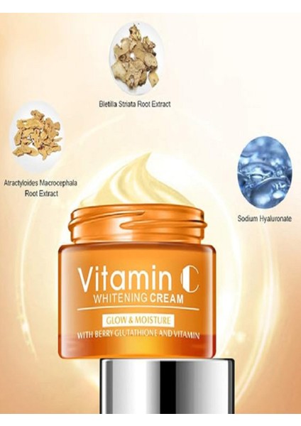 100% Organic Vitamin C Improve Skin Repair Skin Deep Nourishment Beyazlatıcı Onarıcı Yenileyici Krem fırsatları