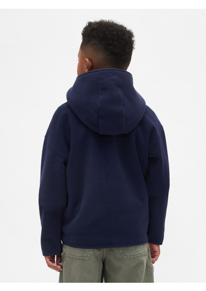 Erkek Çocuk Lacivert Vintagesoft Gap Logo Fermuarlı Sweatshirt fırsatları