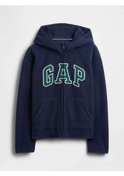 Erkek Çocuk Lacivert Vintagesoft Gap Logo Fermuarlı Sweatshirt indirimleri