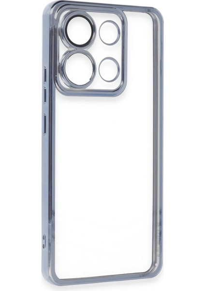 Lvsqvr Newface Xiaomi Poco X6 Pro Kılıf Razer Lensli Silikon - Açık Mavi modelleri