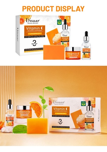 Vitamin C Cilt Bakım Seti Aydınlatıcı & Canlandırıcı 3'lü Set fırsatları
