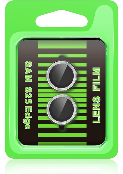 Lvsqvr Newface Samsung Galaxy S25 Edge Raze Metal Kamera Lens - Gümüş