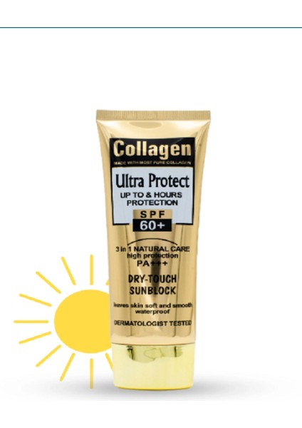 Collagen Ultra Protect Spf 60+ 3 In 1 Natural Care High Protection Sunblock 100ML (Original) fırsatları