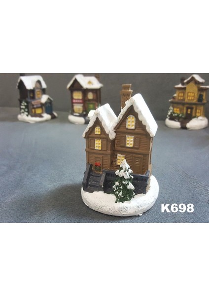 3 Boyutlu Kış Evi Çam Ağacı Ev Silikon Kalıp K-698, Polyester Kokulu Taş Alçı Mum Kalıbı fiyatları