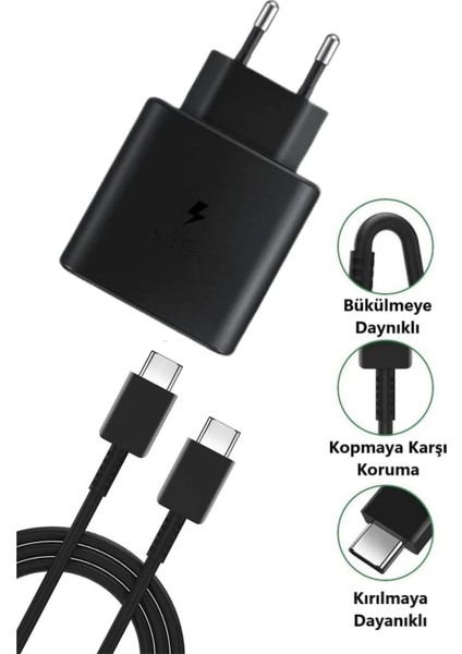 65W Hızlı Şarj Edebilen Type C Uçlu Şarj Aleti ( Lisinya )