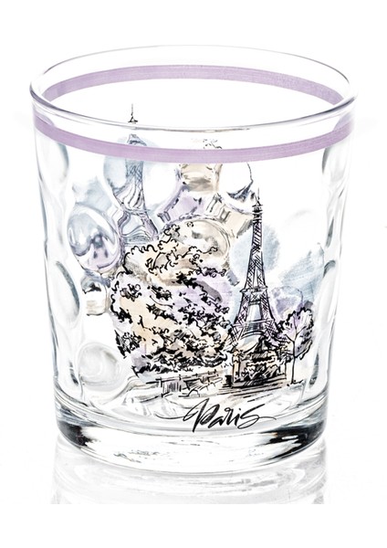 Meşrubat Bardağı Paris Desenli 1 Adet ROYALEKS-SGM08603