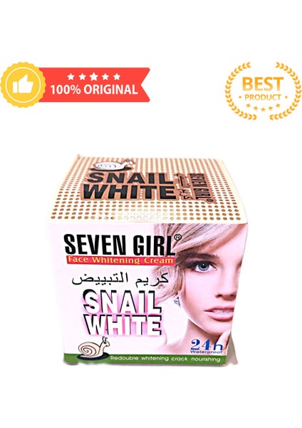Snail White Krem 24 Saat Etkili Nemlendirici ve Beyazlatıcı Salyangoz Kremi
