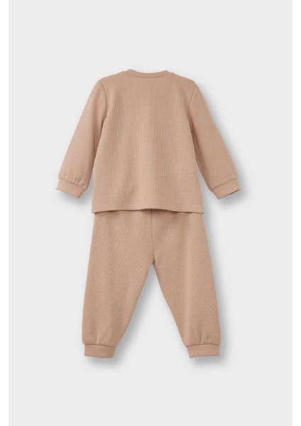 Erkek Bebek Pijama Takımı Uzun Kollu Waffle Üst Uzun Alt G1520A525WN fırsatları