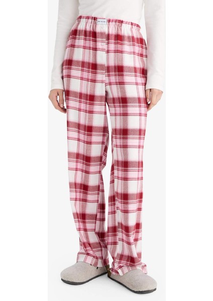 Regular Fit Uzun Kareli Pijama Altı-Fall in Love G0368AX25AU fırsatları