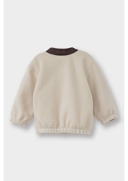 Erkek Bebek Baskılı Düğmeli Polar Sweatshirt G1124A525WN modelleri
