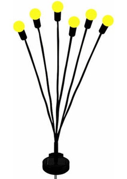 Bahçe Çiti 6'lı Renkli Güneş Enerjili LED Lamba ROYALEKS-1085