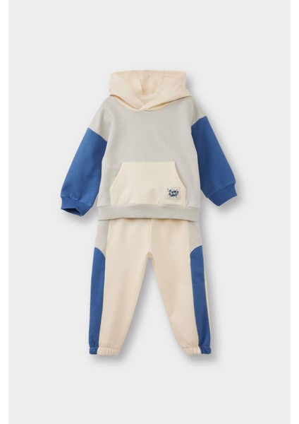 Erkek Bebek 2'li Takım Kapüşonlu Sweatshirt Eşofman Altı F9452A525WN