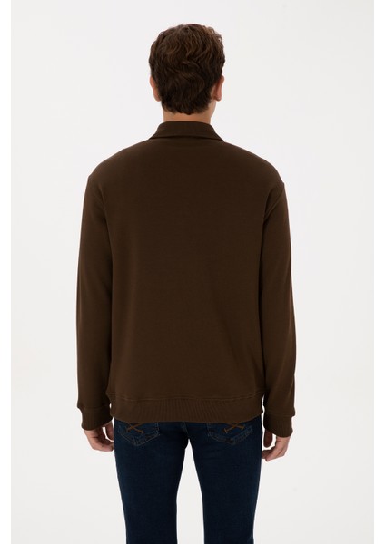 Erkek Kahverengi Sweatshirt 50313783-VR029 indirimleri