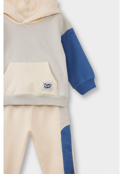 Erkek Bebek 2'li Takım Kapüşonlu Sweatshirt Eşofman Altı F9452A525WN modelleri