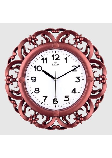 Duvar Saati Krem Çerçeve ÇAP:35CM Akrilik Boyalı 2 Renk Abs Kasa Mineral Cam Sessiz Akar Makine Pvc Kadran Kadran Ölçüsü: 240MM Kadran Baskı Alanı: 150MM Saat 73 H