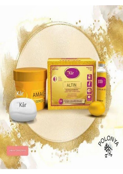 Gold Altın Krem Güzellik Yüz Bakım Krem Seti Sihirli Krem Ile 3 Günde Güzelleşin