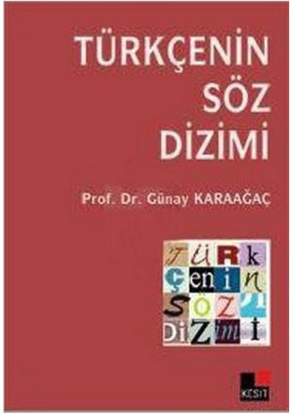 Türkçenin Söz Dizimi