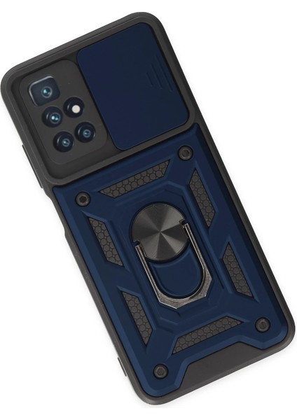 Lvsqvr Newface Xiaomi Redmi 10 2022 Kılıf Pars Lens Yüzüklü Silikon - Lacivert modelleri