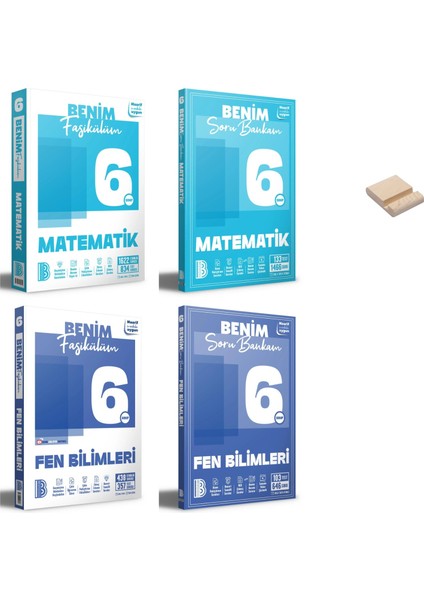 Benim Hocam 6. Sınıf Matematik ve Fen Fasikülüm ve Soru Bankam 4lü Set + Telefon Standı