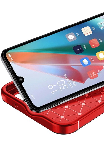 Lvsqvr Newface Samsung Galaxy A06 Kılıf Auto Focus Karbon Kapak - Kırmızı modelleri
