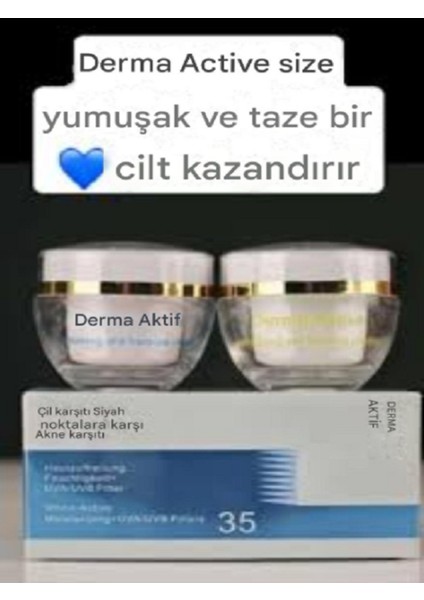 Active Germany Siyah Nokta Karşıtı Akne Karşıtı Çil Önleyici Cilt Beyazlatıcı Orjinal Krem Set fırsatları