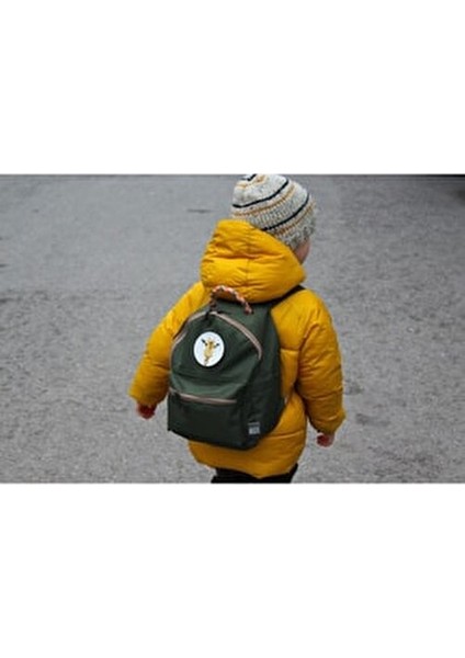 Mini Gogi Yeşil Sırt Çantası Suya Dayanıklı Polyester 3-6 Yaş Çocuklar İçin indirimleri