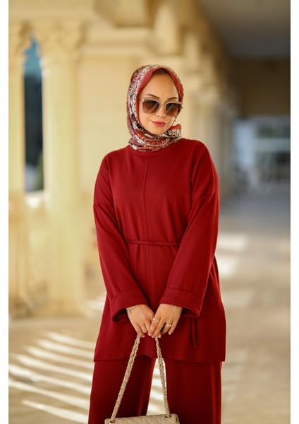 Tesettür Belin Takım Bordo fiyatları