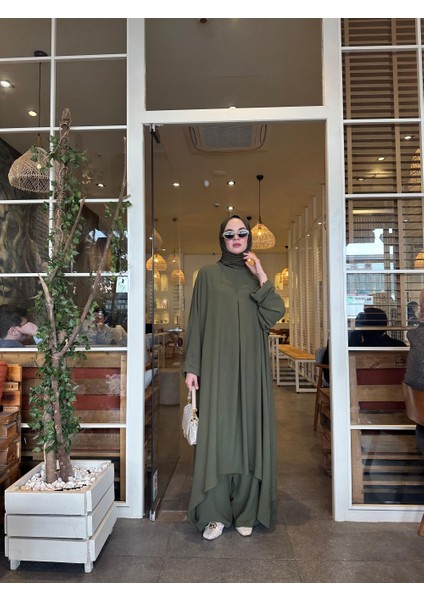 Tesettür Mina Takım Haki