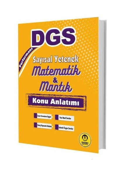 Tasarı Yayınları 2025 Dgs Performans Sayısal Yetenek Matematik Mantık Konu Anlatımı