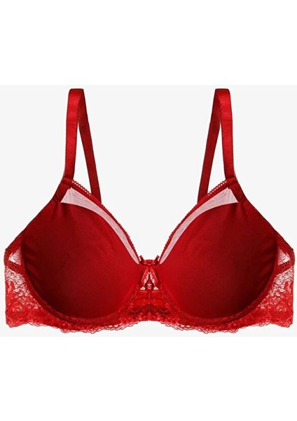 Kadın Tül Detaylı Dolgusuz Toparlayıcı Minimizer Sütyen