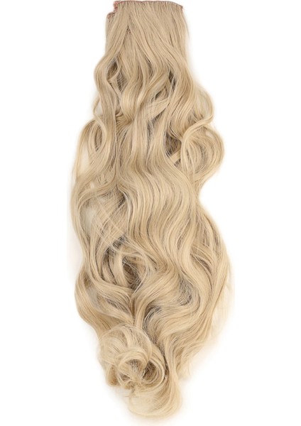 Fiber Sentetik Dalgalı 8 Parça Çıt Çıt - Kumral Beyaz Platin Röfleli fiyatları