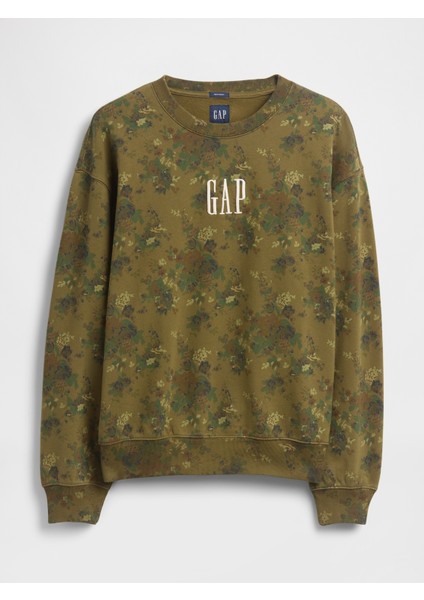 Erkek Açık Yeşil Heavyweight Oversized Gap Logo Bisiklet Yaka Sweatshirt fiyatları