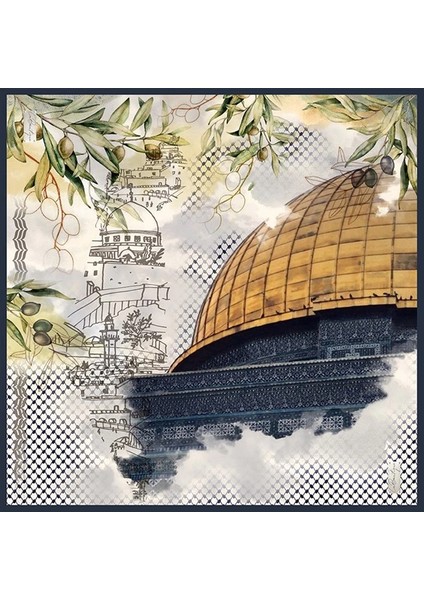 Güz | Yaz Serinliği Eşarp F-104 90X90