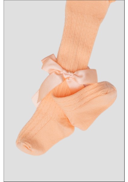 3 Adet Kurdele Aksesuarlı Pamuklu Kız Çocuk ve Bebek Külotlu Çorap modelleri