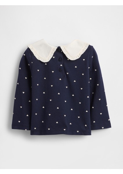 Kız Bebek Lacivert Sailor Yaka Uzun Kollu T-Shirt fiyatları