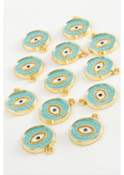 Lvsqvr Göz Tek Kulp Mineli Bileklik ve Kolye Ucu Aparatı 1 Adet-Turkuaz fiyatları