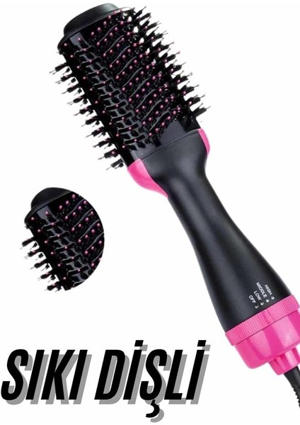 Lvsqvr Saç Kurutma Makinesi Saç Düzleştirici Fön Tarak Isı Ayarlı Sıkı Dişli fırsatları
