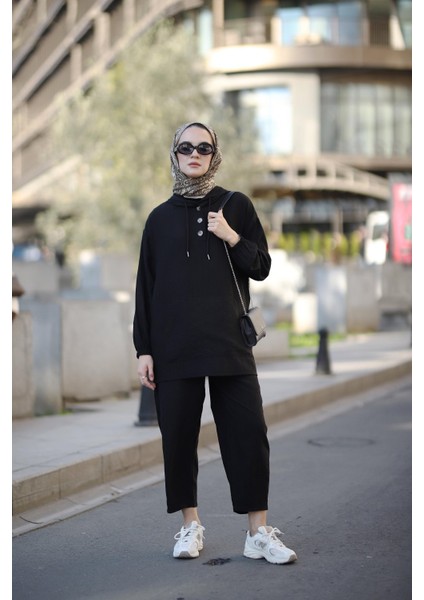 Tesettür Maya Takım Siyah
