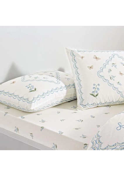 Taç Çift Kişilik Ranforce Nevresim Takımı Elyon Mavi fiyatları