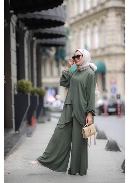 Tesettür Fenne Takım Haki fiyatları