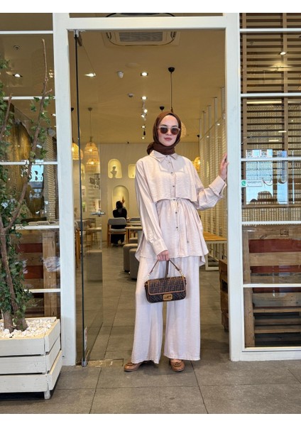 Tesettür Eylül Takım Bej