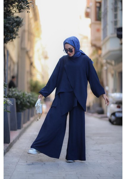 Tesettür Fenne Takım Lacivert