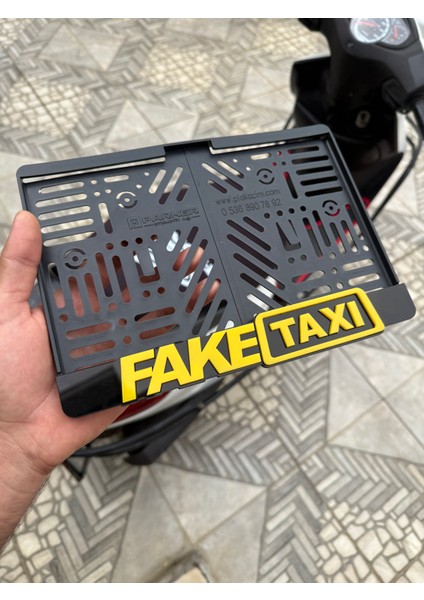 Fake Taxi 3D Motor Plakalık Takmatik Pleksi