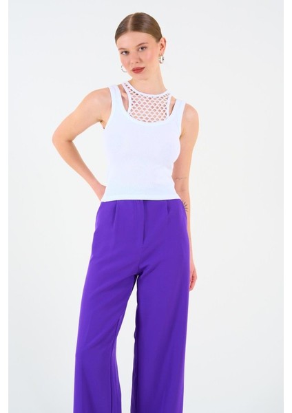 Içi Dantelli Kaşkorse Atlet - Beyaz fiyatları