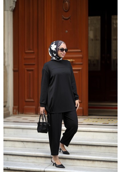 Tesettür Efnan Takım Siyah
