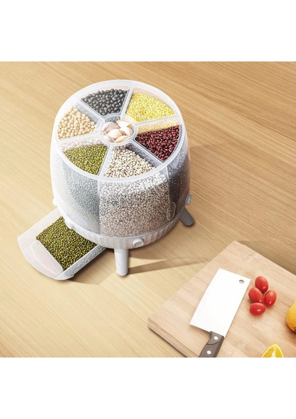 6 Bölmeli 360 Derece Dönebilen 6 Lt Bakliyat Organizeri (4172) modelleri